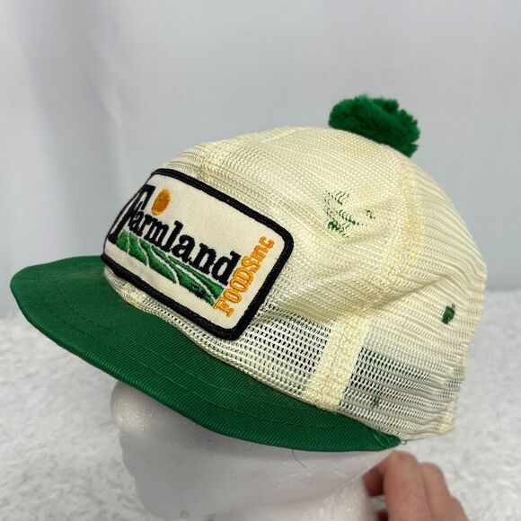 Vintage 1980s Farmland Trucker Hat Retro 80s Collectible with Iconic Characters - Picture 2 of 4